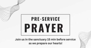 pre-service prayer