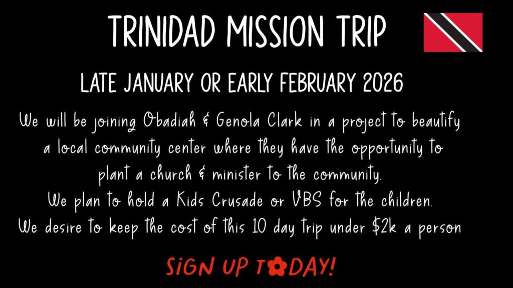 Trinidad missions trip