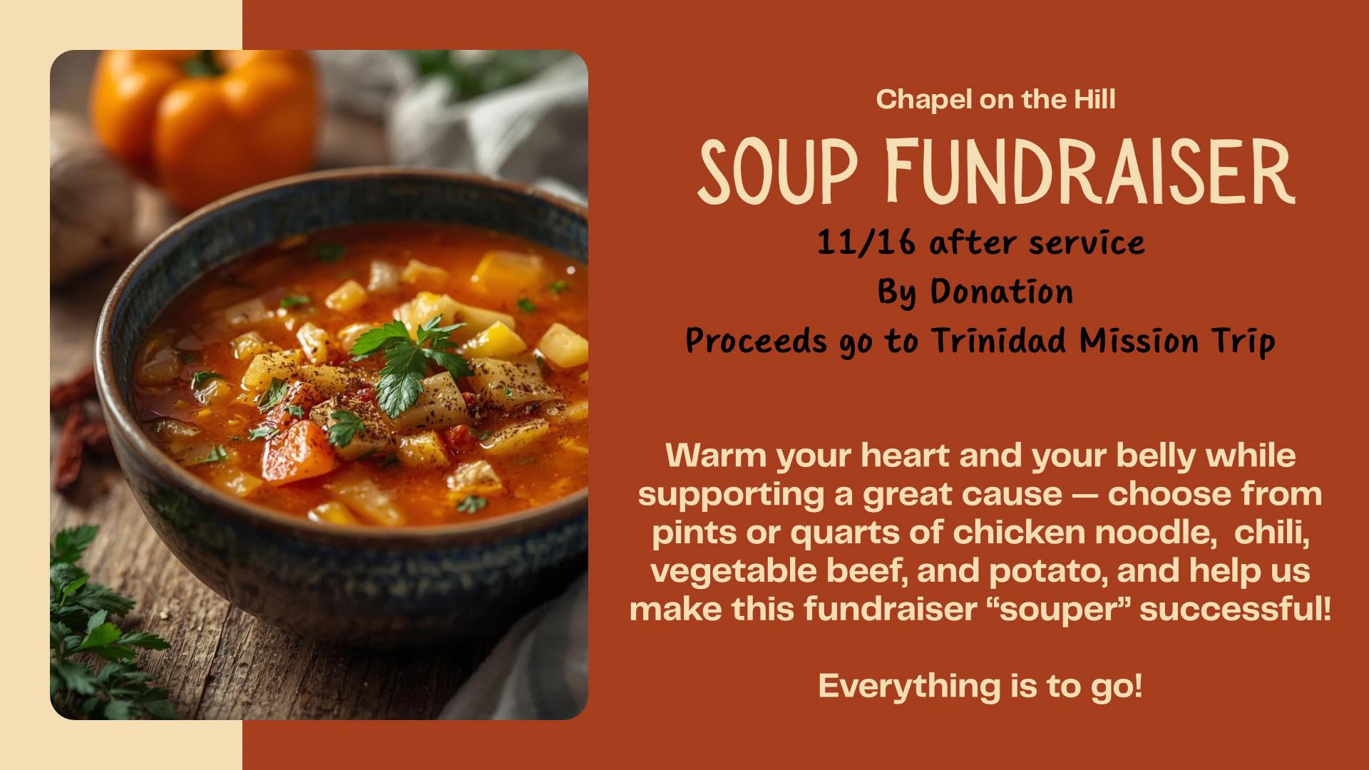 Soup Fundraiser