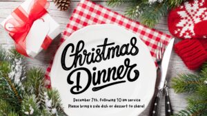 Christmas Dinner Announcement