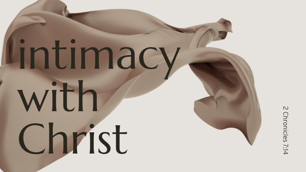 Intimacy with Christ Cover Image