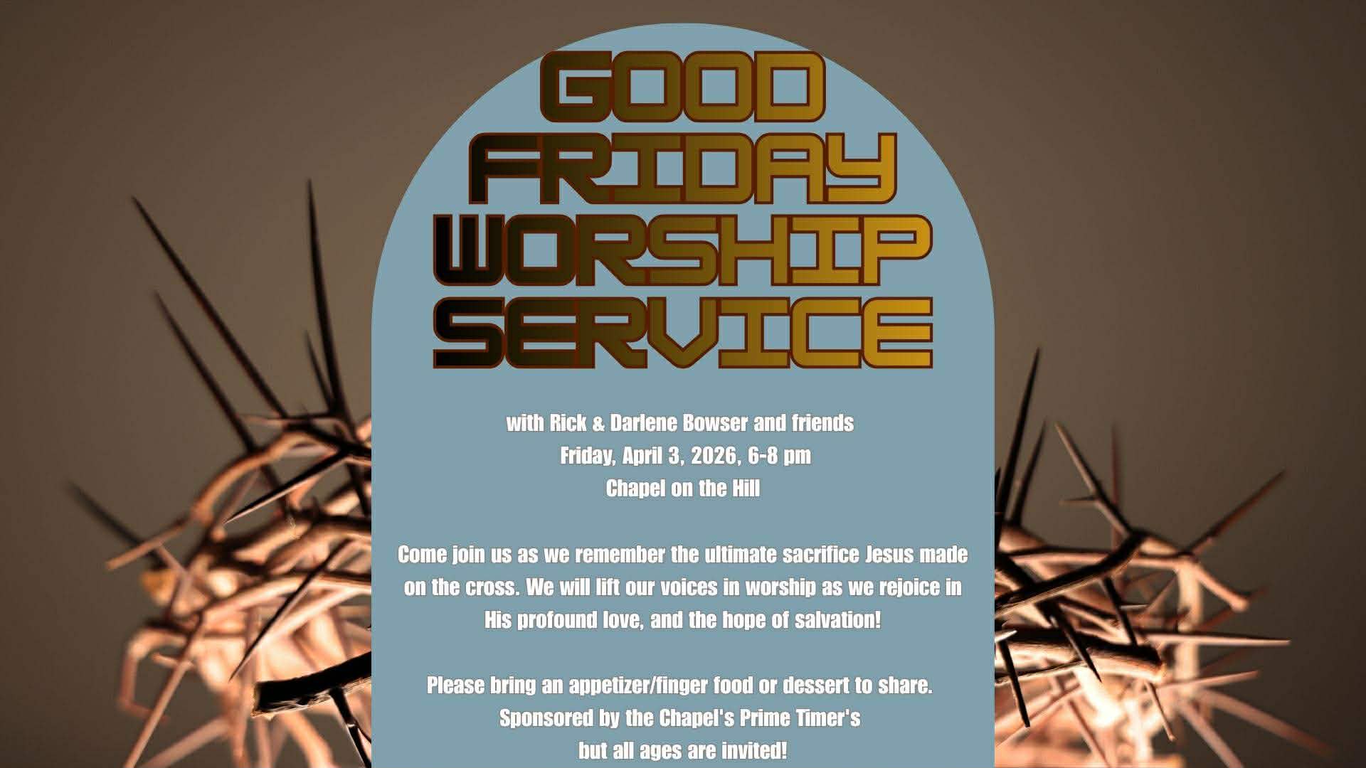Good Friday Worship Service