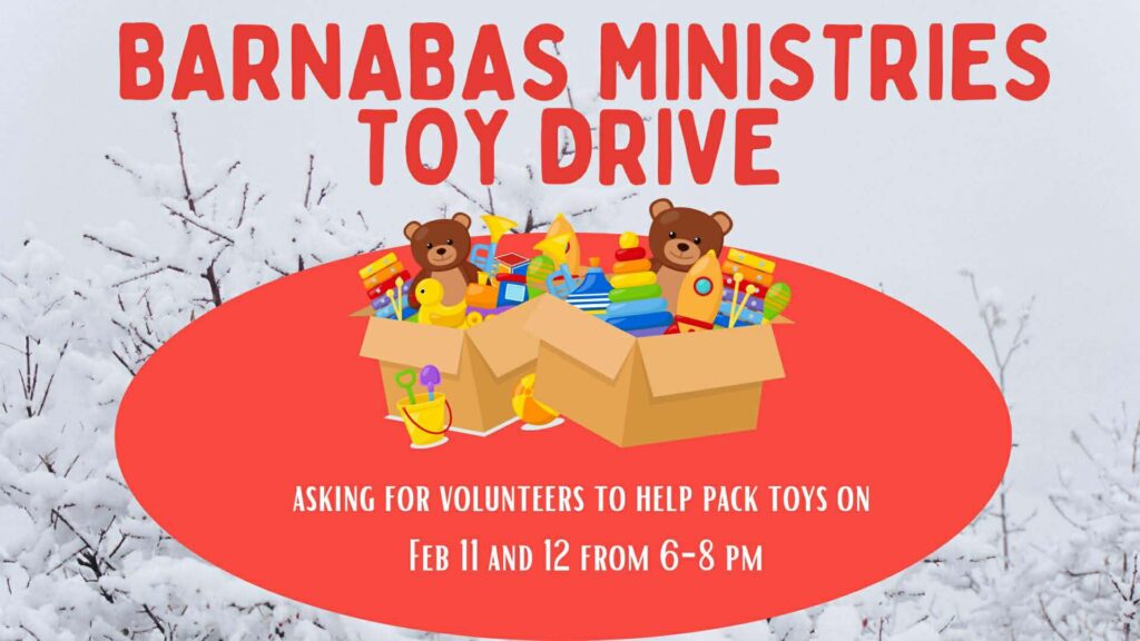 Barnabas Ministries Toy Drive Volunteers