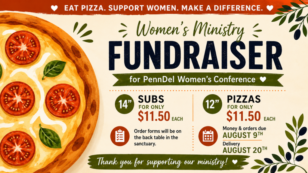 Women's Ministry Pizza Fundraiser Cover Image